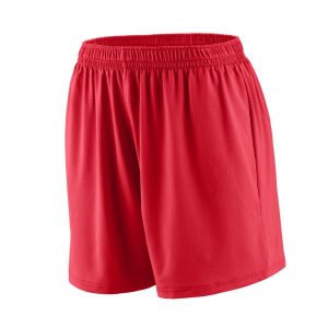 Red Augusta Sportwear 1292 Ladies Inferno Softball Practice Shorts
