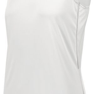 White Augusta Sportwear 1688 Girls Rover Softball Jersey