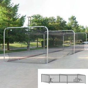 BSN Batting Cage Pro Tunnel Section Frame – In-Ground Installation
