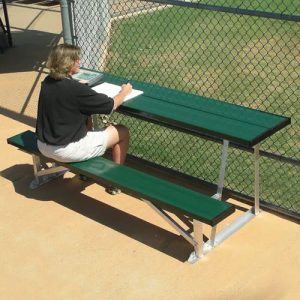 BSN Sports Natural Colored Scorers Table with Bench