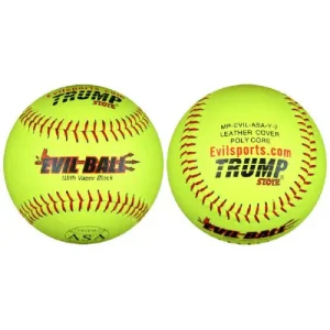 Trump® EVIL-USA 12" 44/375 Premium Leather Softballs (Dozen)